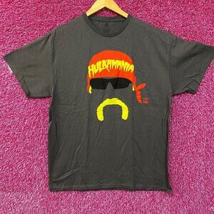 WWE Hulkmania Hulk Hogan Face Silhouette T-Shirt large